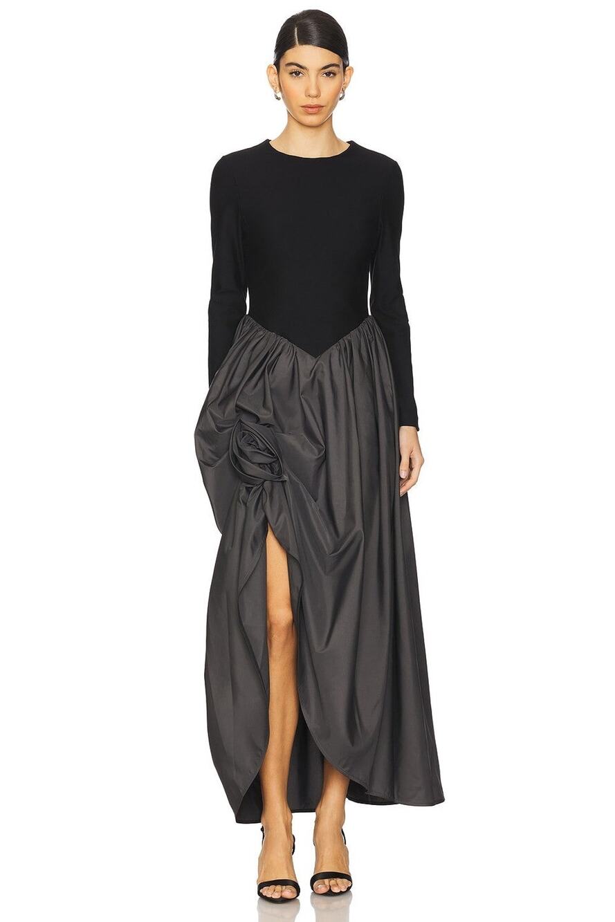 Sleeper Aurora Maxi Dress With Rose Detail - M